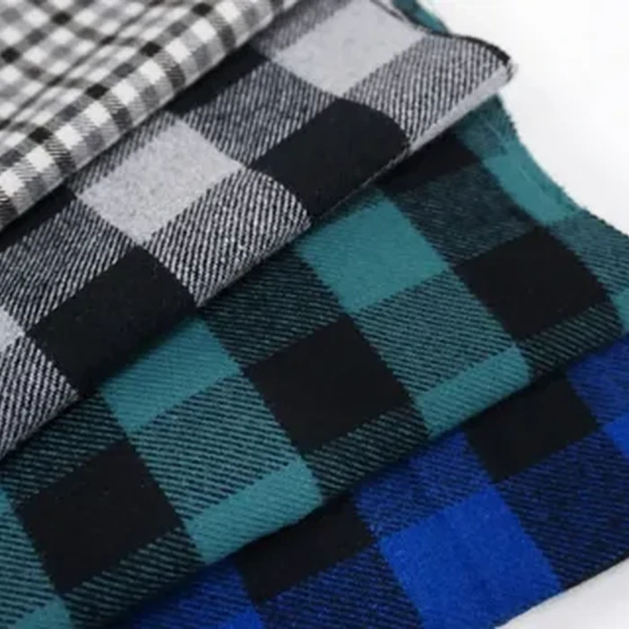 Flannel fabric for casual fitness clothing, winter shirts and athleisure layers